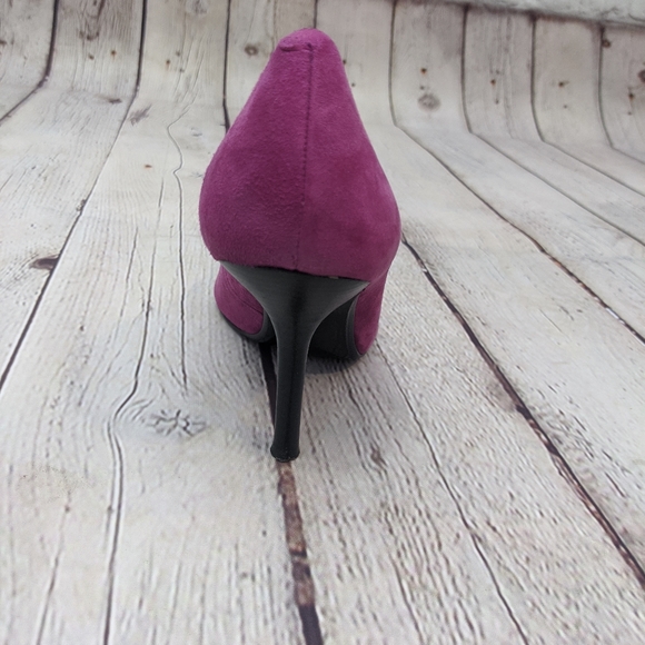 Guess Pointy Toe Pink Suede Shoes 6.5m - Picture 8 of 12